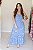 Vestido Feminino Longuete Clara Azul Estampado - Imagem 3