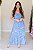 Vestido Feminino Longuete Clara Azul Estampado - Imagem 6