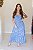 Vestido Feminino Longuete Clara Azul Estampado - Imagem 4