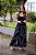 Vestido Feminino Longuete Clara Preto Estampado - Imagem 5