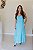 Vestido Feminino Longuete Clara Turquesa - Imagem 3