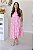 Vestido Feminino Midi Mada Rosa estampado - Imagem 1