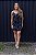 Vestido Feminino Curto Liah Preto Estampado - Imagem 3