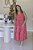 Vestido Feminino Midi Mada vermelho estampado - Imagem 3