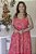 Vestido Feminino Midi Mada vermelho estampado - Imagem 1