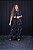 Conjunto Feminino longo Mirella Preto estampado - Imagem 5