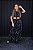 Conjunto Feminino longo Mirella Preto estampado - Imagem 1