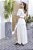 Conjunto Feminino longo Mirella branco estampado - Imagem 2