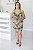 Vestido Feminino curto Laura verde estampado - Imagem 3