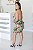 Vestido Feminino curto Laura verde estampado - Imagem 4