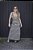 Vestido Feminino Longo Val listrado - Imagem 1