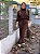 Conjunto Luiza Gola Alta Marrom - Imagem 4