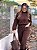 Conjunto Luiza Gola Alta Marrom - Imagem 3