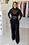 Body Tule Manga Longa preto - Imagem 2