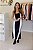 Vestido Feminino Longo Alice Duo preto e Branco - Imagem 1