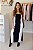 Vestido Feminino Longo Alice Duo preto e Branco - Imagem 5