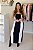 Vestido Feminino Longo Alice Duo preto e Branco - Imagem 2