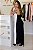 Vestido Feminino Longo Alice Duo preto e Branco - Imagem 3