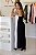 Vestido Feminino Longo Alice Duo preto e Branco - Imagem 4