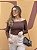 Blusa Ombro a Ombro marrom - Imagem 6