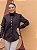 Camisa Feminina Alexia Lã Batida Café - Imagem 1