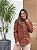 Camisa Feminina Alexia Lã Batida Marrom - Imagem 4