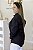 Camisa Feminina Oversized Alexia preta linho - Imagem 4