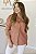 Camisa Feminina Oversized Alexia marrom - Imagem 1