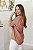 Camisa Feminina Oversized Alexia marrom - Imagem 3