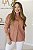 Camisa Feminina Oversized Alexia marrom - Imagem 4