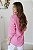 Camisa Feminina Oversized Alexia Rosa Chiclete - Imagem 2