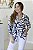 Camisa Feminina Oversized Alexia Azul estampada - Imagem 2