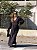 Vestido Chica longo manga Longa preto - Imagem 3