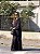 Vestido Chica longo manga Longa preto - Imagem 4