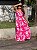 Vestido Feminino Longo Mavie Pink Estampado - Imagem 6