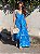 Vestido Feminino Longo Mavie azul Estampado - Imagem 3