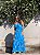 Vestido Feminino Longo Mavie azul Estampado - Imagem 5