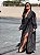 Vestido Bela preto listrado - Imagem 3