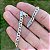 Pulseira Masculina Grumet Escamada 1x1 5mm Prata Pulso 925 - Imagem 3