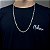 Corrente Masculina 3x1 4mm 70cm Figaro Prata 925 Legítima - Imagem 2