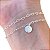 Kit 2 Pulseira Feminina Prata 925 São Bento Elos de Corações - Imagem 1