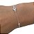 Pulseira Feminina Ponto de Luz Zircônia Bolinha Prata 925 - Imagem 1