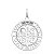 Pingente Medalha de São Bento de Prata Legítima 925 Original - Imagem 1
