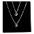 Colar e Pingente Ponto Luz Zircônia Verde Prata 925 Legítima 45cm - Imagem 1