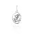 Pingente Medalha de São Jorge de Prata Legítima 925 Original - Imagem 1