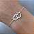 Pulseira Feminina Coração Cravejado Zircônia de Prata 925 - Imagem 1
