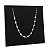 Corrente Feminina Pedra Zircônia Cristal Prata 925 Original - Imagem 1