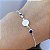 Pulseira Nossa Senhora Aparecida Zircônia Azul de Prata 925 - Imagem 1