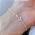 Pulseira Feminina Fé Coração Zircônia de Prata 925 Legítima - Imagem 4