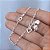 Pulseira Feminina Concha Tartaruga Coração Prata 925 Maciça - Imagem 3